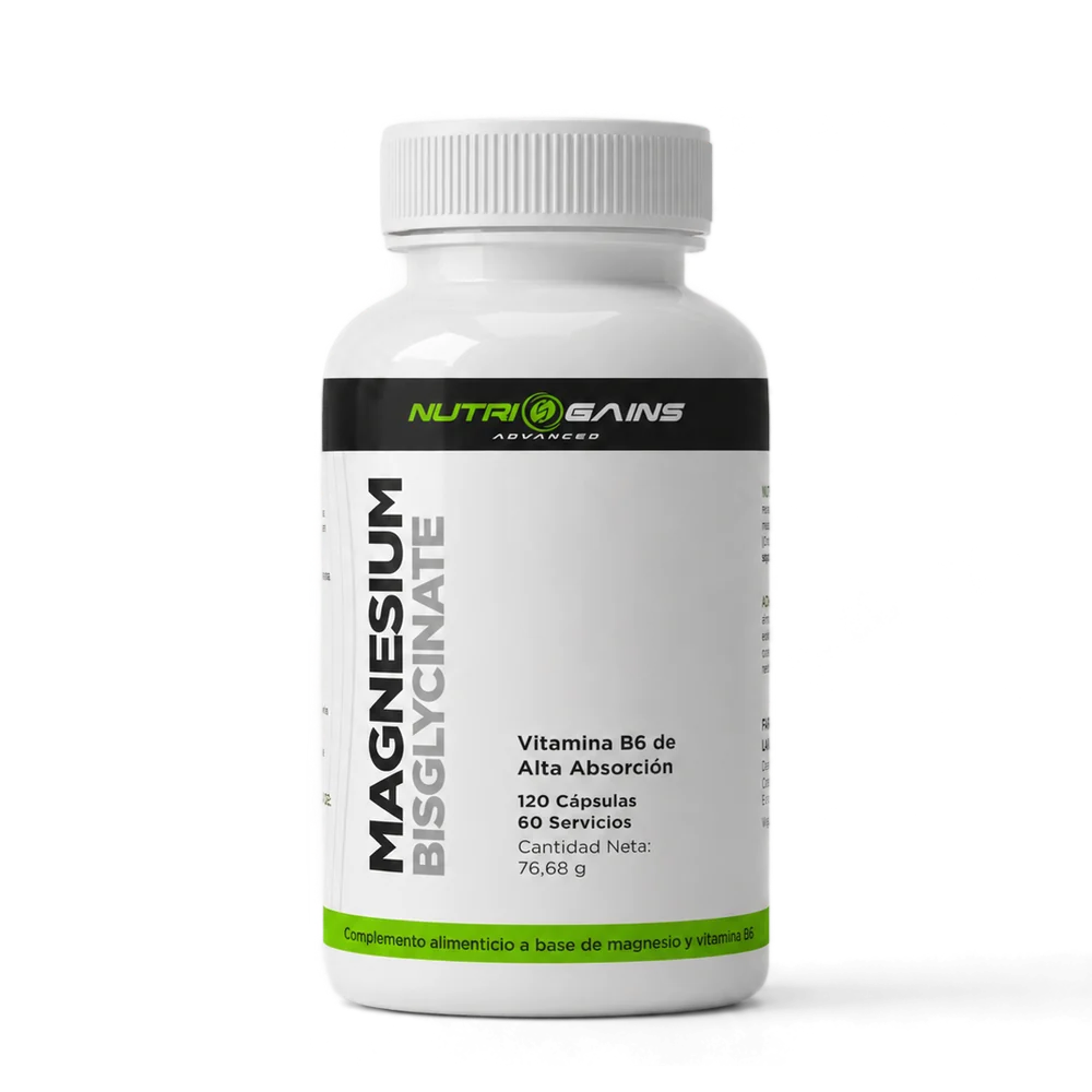 Bote de Magnesio Bisglicinato con vitamina B6 NG Advanced, 120 cápsulas