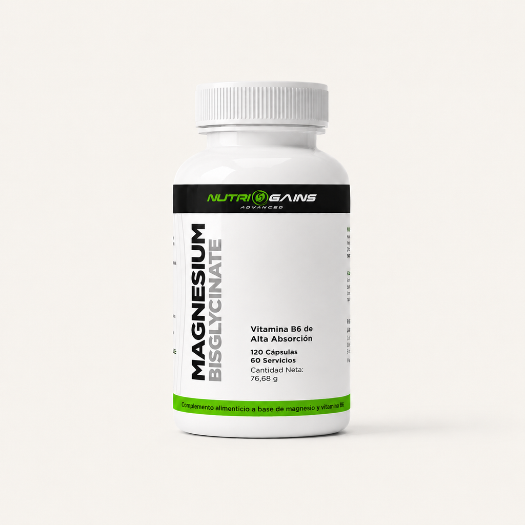 Magnesium Bisglycinate + B6 - 120 Cápsulas