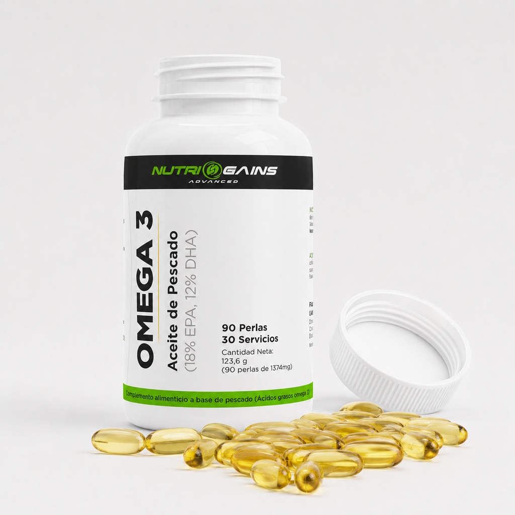 Omega-3 EPA 18% · DHA 12% - 90 Perlas